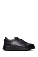 Erkek Siyah Deri Casual Sneaker | Derimod Erkek Siyah Deri Casual Sneaker | Derimod
