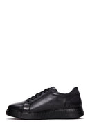 Erkek Siyah Deri Casual Sneaker | Derimod Erkek Siyah Deri Casual Sneaker | Derimod