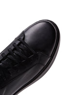 Erkek Siyah Deri Casual Sneaker | Derimod Erkek Siyah Deri Casual Sneaker | Derimod