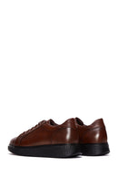 Men's Brown Leather Casual Sneaker | Derimod Men's Brown Leather Casual Sneaker | Derimod