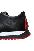 Men's Black Leather Sneaker | Derimod Men's Black Leather Sneaker | Derimod