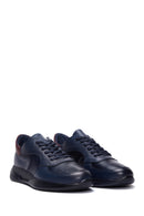 Erkek Lacivert Deri Sneaker | Derimod Erkek Lacivert Deri Sneaker | Derimod