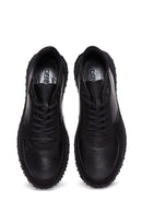 Men's Black Leather Sneaker | Derimod Men's Black Leather Sneaker | Derimod