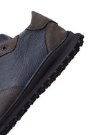 Erkek Gri Deri Sneaker | Derimod Erkek Gri Deri Sneaker | Derimod