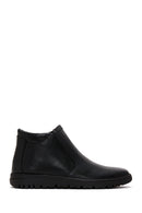 Men's Black Leather Zippered Casual Boots | Derimod Men's Black Leather Zippered Casual Boots | Derimod