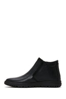 Men's Black Leather Zippered Casual Boots | Derimod Men's Black Leather Zippered Casual Boots | Derimod
