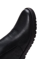 Men's Black Leather Zippered Casual Boots | Derimod Men's Black Leather Zippered Casual Boots | Derimod
