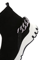 Women's Black High Top Sneaker | Derimod Women's Black High Top Sneaker | Derimod