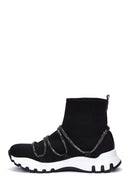 Women's Black High Top Sneaker | Derimod Women's Black High Top Sneaker | Derimod