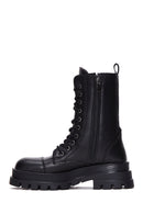 Women's Black Zippered Classic Boots | Derimod Women's Black Zippered Classic Boots | Derimod