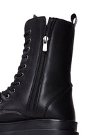 Women's Black Zippered Classic Boots | Derimod Women's Black Zippered Classic Boots | Derimod