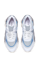 Women's Blue White Thick Soled Sneaker | Derimod Women's Blue White Thick Soled Sneaker | Derimod