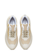 Women's Beige Thick Soled Sneaker | Derimod Women's Beige Thick Soled Sneaker | Derimod