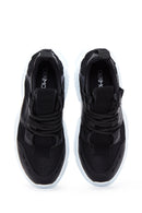 Kadın Siyah Yüksek Taban Sneaker | Derimod Kadın Siyah Yüksek Taban Sneaker | Derimod