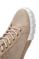 Kadın Bej Süet Bilekli Sneaker | Derimod Kadın Bej Süet Bilekli Sneaker | Derimod
