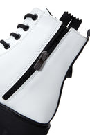 Women's White Zippered Boots | Derimod Women's White Zippered Boots | Derimod