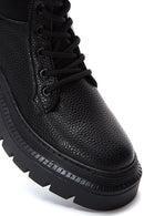 Women's Black Lace-Up Boots | Derimod Women's Black Lace-Up Boots | Derimod