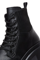 Women's Black Lace-Up Boots | Derimod Women's Black Lace-Up Boots | Derimod
