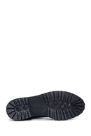 Women's Black Crocodile Thick Soled Chelsea Boots | Derimod Women's Black Crocodile Thick Soled Chelsea Boots | Derimod