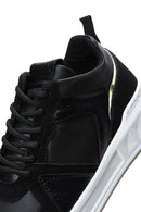 Women's Black Lace-Up Sneaker | Derimod Women's Black Lace-Up Sneaker | Derimod