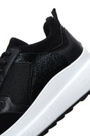 Women's Black Thick Soled Sneaker | Derimod Women's Black Thick Soled Sneaker | Derimod