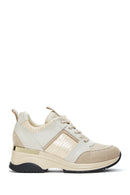 Women's Beige Thick Soled Sneaker | Derimod Women's Beige Thick Soled Sneaker | Derimod
