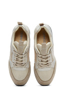 Women's Beige Thick Soled Sneaker | Derimod Women's Beige Thick Soled Sneaker | Derimod