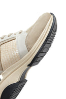 Women's Beige Thick Soled Sneaker | Derimod Women's Beige Thick Soled Sneaker | Derimod
