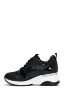 Women's Black Thick Soled Sneaker | Derimod Women's Black Thick Soled Sneaker | Derimod