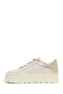 Women's Beige Thick Soled Sneaker | Derimod Women's Beige Thick Soled Sneaker | Derimod