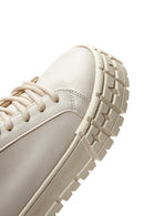 Women's Beige Thick Soled Sneaker | Derimod Women's Beige Thick Soled Sneaker | Derimod