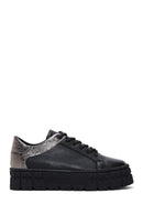 Kadın Siyah Kalın Tabanlı Sneaker | Derimod Kadın Siyah Kalın Tabanlı Sneaker | Derimod