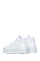 Women's White Thick Sole High Top Sneaker | Derimod Women's White Thick Sole High Top Sneaker | Derimod