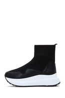 Women's Black High Top Sneaker | Derimod Women's Black High Top Sneaker | Derimod