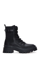 Women's Black Zippered Boots | Derimod Women's Black Zippered Boots | Derimod