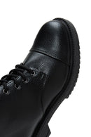 Women's Black Zippered Flat Boots | Derimod Women's Black Zippered Flat Boots | Derimod
