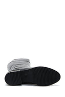 Kadın Siyah Fermuarlı Casual Çizme | Derimod Kadın Siyah Fermuarlı Casual Çizme | Derimod