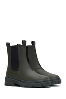 Women's Khaki Chelsea Boots | Derimod Women's Khaki Chelsea Boots | Derimod