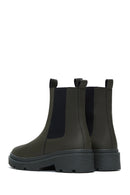 Women's Khaki Chelsea Boots | Derimod Women's Khaki Chelsea Boots | Derimod