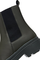 Women's Khaki Chelsea Boots | Derimod Women's Khaki Chelsea Boots | Derimod