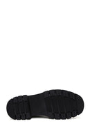 Women's Black Zippered Flat Boots | Derimod Women's Black Zippered Flat Boots | Derimod