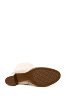 Women's Beige High Heeled Boots | Derimod Women's Beige High Heeled Boots | Derimod
