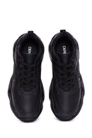 Kadın Siyah Kalın Tabanlı Sneaker | Derimod Kadın Siyah Kalın Tabanlı Sneaker | Derimod