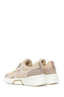 Women's Beige Thick Soled Sneaker | Derimod Women's Beige Thick Soled Sneaker | Derimod