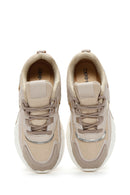 Women's Beige Thick Soled Sneaker | Derimod Women's Beige Thick Soled Sneaker | Derimod