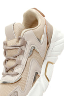 Women's Beige Thick Soled Sneaker | Derimod Women's Beige Thick Soled Sneaker | Derimod