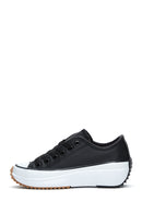 Kadın Siyah Kalın Tabanlı Sneaker | Derimod Kadın Siyah Kalın Tabanlı Sneaker | Derimod