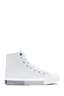 Women's White High Top Sneaker | Derimod Women's White High Top Sneaker | Derimod