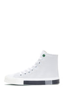 Women's White High Top Sneaker | Derimod Women's White High Top Sneaker | Derimod