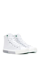 Women's White High Top Sneaker | Derimod Women's White High Top Sneaker | Derimod